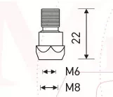 Держатель наконечника M6 22mm (26KD) MD0061-00 Ref Aurora купить в Нижневартовске