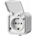 Розетка STAYER "MASTER" "MAXIMA" одноместная, с заземлением, с защитной крышкой, IP54, 16А, 220В 54306-W купить в Нижневартовске