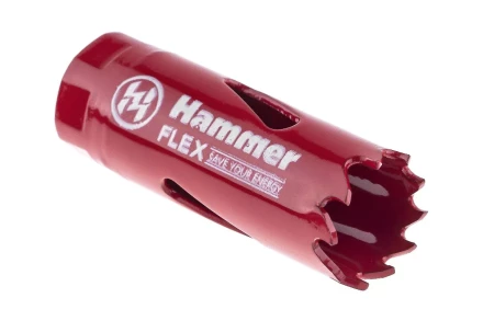 Коронка биметаллическая HAMMER Ф19х38мм 1/2"  BiMETALL (224-001) купить в Нижневартовске