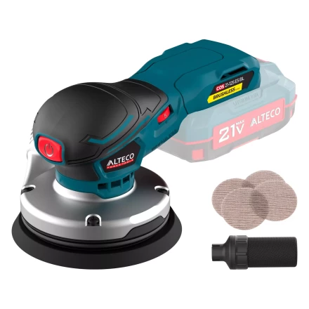 Бесщеточная аккумуляторная эксцентриковая шлифмашина ALTECO COS 21-125 ES BL Solo (без АКБ и ЗУ) 78002 купить в Нижневартовске