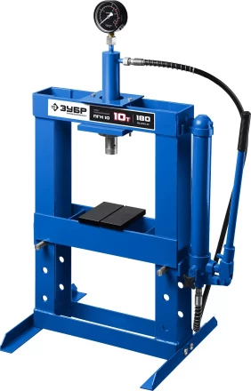 ЗУБР ПГН-10, 10 т, гидравлический пресс с гидронасосом и манометром, Профессионал (43072-10) купить в Нижневартовске