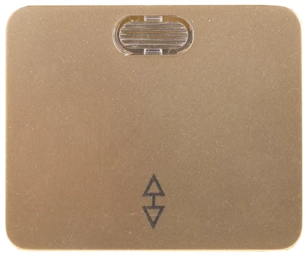 Выключатель СВЕТОЗАР "ГАММА" проходной, с подсветкой, одноклав., без вставки и рамки, цвет золотой металлик, 10A/~250 SV-54138-GM купить в Нижневартовске