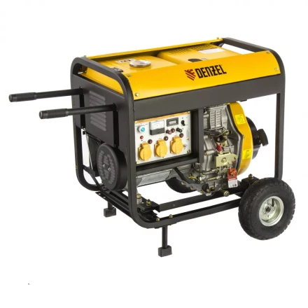 Генератор дизельный DENZEL DD6300Е электростартер 94657 купить в Нижневартовске