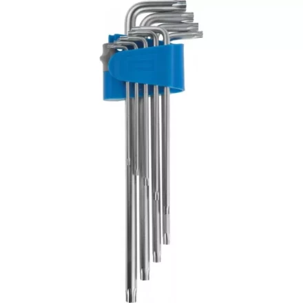 Набор ключей имбусовых ЗУБР "ЭКСПЕРТ" длинные,Cr-Mo сталь,сатиниров покрытие,эргоном держатель,TORX Т10-Т50,9шт 27467-H9 купить в Нижневартовске