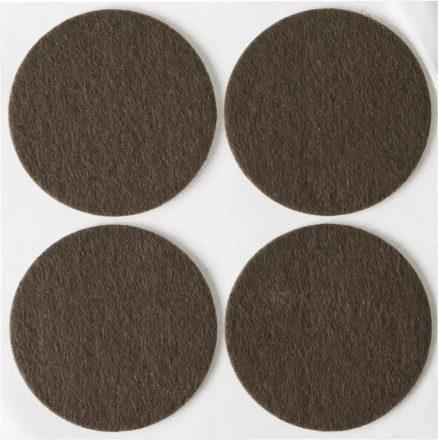 Накладки STAYER "COMFORT" на мебельные ножки, самоклеящиеся, фетровые, коричневые, круглые - диаметр 50 мм, 4 шт 40910-50 купить в Нижневартовске