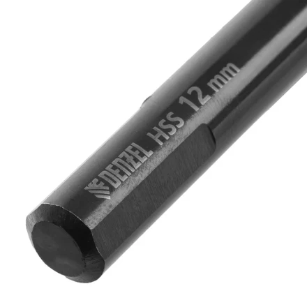 Сверло по металлу, 12 мм, HSS-Tin, Golden Tip, 6 шт. Denzel 717224 купить в Нижневартовске