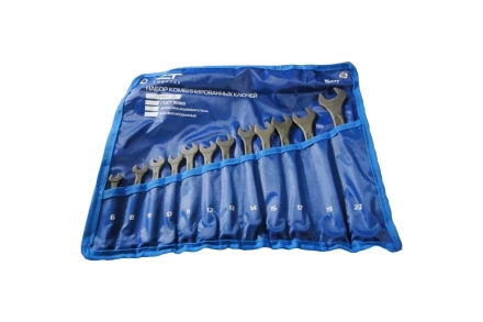 Набор ключей комбинированных 6 - 22 мм 12 шт. CrV фосфатированные ГОСТ 16983 СИБРТЕХ 15477 купить в Нижневартовске