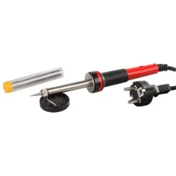 Паяльник MATRIX 40W (220В) класса защиты 1 с индикатором напряжения и медным острым наконечником с защитным покрытием 913044