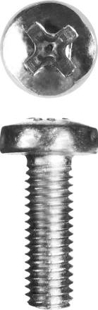 Винт ЗУБР "МАСТЕР" DIN 7985, класс прочности 4.8, оцинкованный, M5x16мм, 5кг 303150-05-016 купить в Нижневартовске