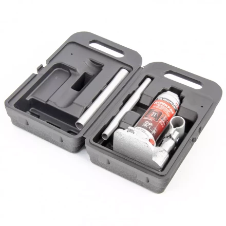 Домкрат гидравлический бутылочный 2 т h подъема 181–345 мм в пластиковом кейсе  MATRIX MASTER 50750 купить в Нижневартовске