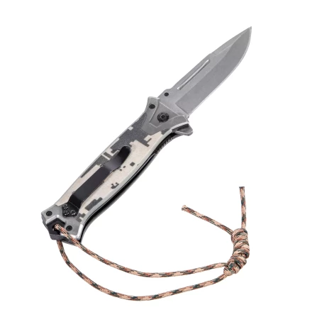 Нож складной Denzel, многоцелевой, системы Liner-Lock, с накладкой G10 на прямой рук-ке+стеклобой, 79208 купить в Нижневартовске