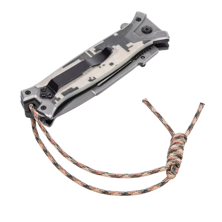 Нож складной Denzel, многоцелевой, системы Liner-Lock, с накладкой G10 на прямой рук-ке+стеклобой, 79208 купить в Нижневартовске