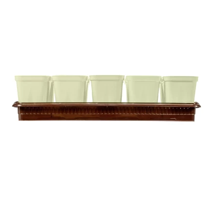 Набор для рассады Palisad 643449, поддон 380х155х40 мм, 10 горшочков по 250 мл с выдвижным дном купить в Нижневартовске