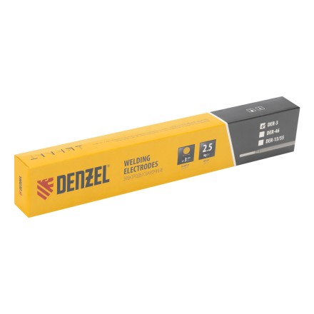 Электроды Denzel DER-3, диам. 3 мм, 2,5 кг., рутиловое покрытие 97503 купить в Нижневартовске