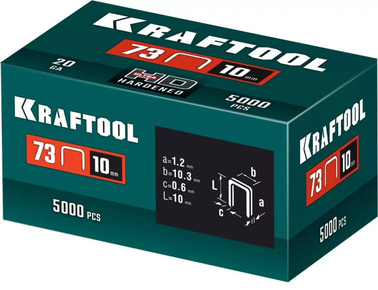 Скобы для плайера, тип 73, калибр 20GA 31773-10 купить в Нижневартовске