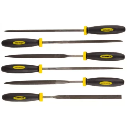 Набор STAYER "PROFI" Надфили с двухкомпонентной ручкой, 100мм, 6шт 16010-H6_z01 купить в Нижневартовске