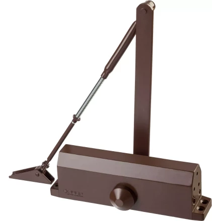 Доводчик дверной ЗУБР "ПРОФЕССИОНАЛ", для дверей массой до 100 кг, цвет коричневый 37912-100 купить в Нижневартовске