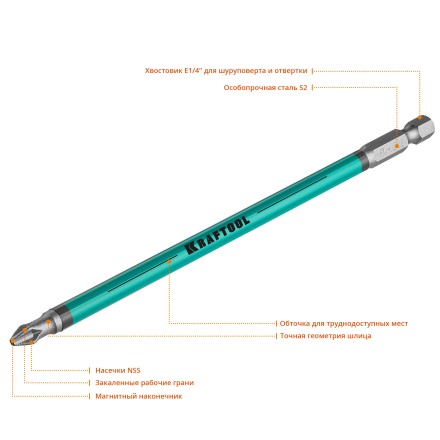 Биты KRAFTOOL OPTIMUM PH 26122-2-150-5 купить в Нижневартовске