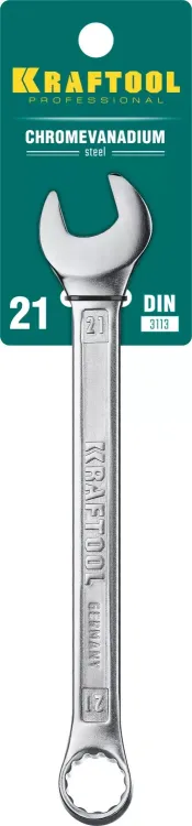 Ключи комбинированные KRAFTOOL, Cr-V, DIN 3113 27079-21 купить в Нижневартовске