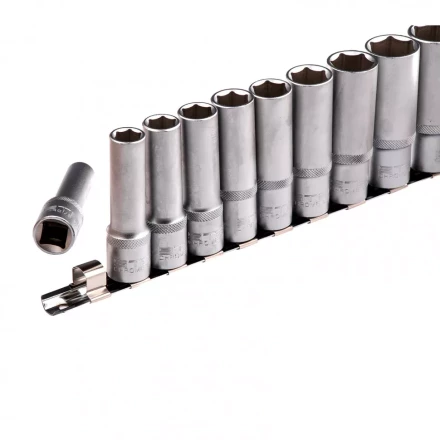 Набор удлиненных торцевых головок 1/2 шестигранные CrV 10 шт 10-22 мм Stels 13603 купить в Нижневартовске