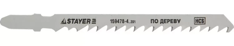 Полотна STAYER "STANDARD", T144D, для эл/лобзика, HCS, по дереву, фанере, быстрый рез, EU-хвост., шаг 4мм, 74мм, 2шт 159478-4_z01 купить в Нижневартовске