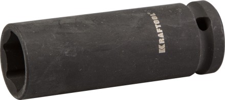 Торцовая головка KRAFTOOL &quot;INDUSTRIE QUALITAT&quot; ударная, удлиненная (1/2&quot;), FLANK, Cr-Mo, фосфатированная, 19 мм 27942-19_z01 купить в Нижневартовске