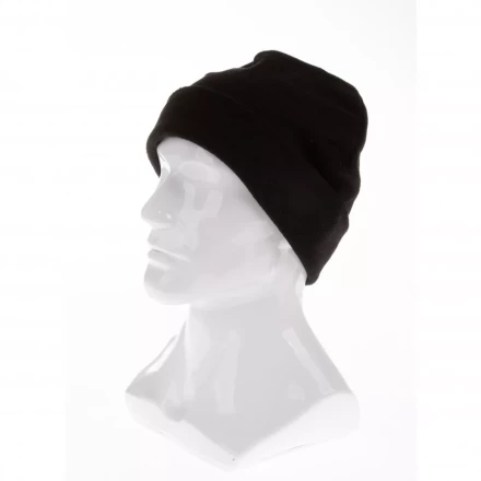 Шапка с отворотом из флиса для взрослых размер 58-59 черная Россия Сибртех 68832 купить в Нижневартовске