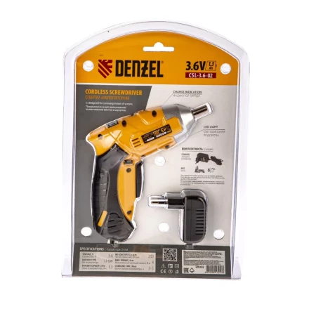 Аккумуляторная отвертка CDL-3,6-02 Denzel 26002 купить в Нижневартовске