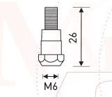 Держатель наконечника M6 26mm (24KD) MD0138-00 Ref. Aurora купить в Нижневартовске