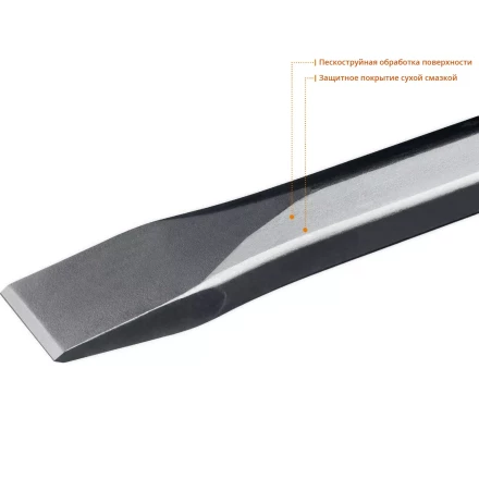 ЗУБР БУРАН, 35 х 400 мм, HEX 28, плоское зубило (29380-35-400) купить в Нижневартовске