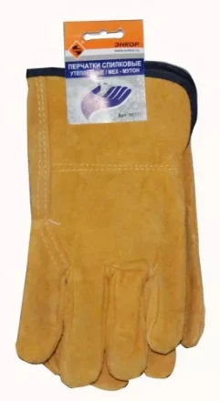 Перчатки спилковые Энкор мех мутон 58731 купить в Нижневартовске