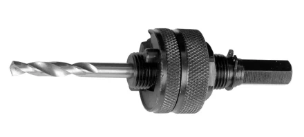 ЗУБР "ЭКСПЕРТ". Державка  для биметаллических коронок, жесткие штифты, прижимная муфта, шестигранный хвостовик, d 32-152мм 29532_z01 купить в Нижневартовске