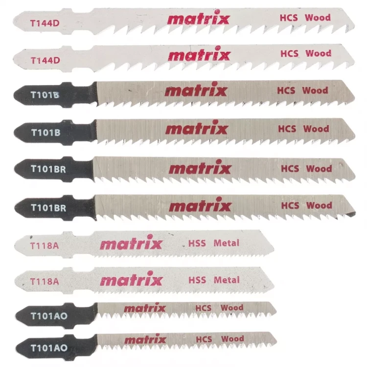 Набор полотен для электролобзика универсальный 10 шт T-SET1003 Matrix 78247 купить в Нижневартовске