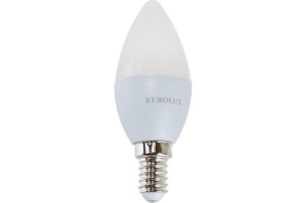 Лампа светодиодная EUROLUX LL-E-C37-5W-230-4K-E14 76/2/3 купить в Нижневартовске
