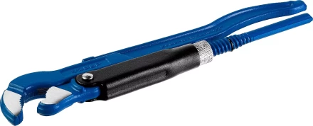 Ключ трубный рычажный ЗУБР "ПРОФЕССИОНАЛ", тип "S", изогнутые губки для труднодоступ мест, цельнокованный, Сr-V, № 0, 1/2" 27336-0_z01 купить в Нижневартовске