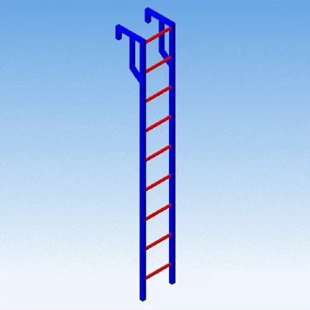 Лестница навесная алюминиевая для полувагонов УСЦ ЛНАп-3,5 купить в Нижневартовске