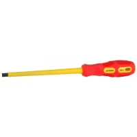Отвертка STAYER "PROFESSIONAL" "MAX-GRIP" диэлектрическая, двухкомпонентная рукоятка, Cr-V, SL 8,0x175мм 25827-08-175 G