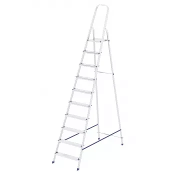 Стремянка 10 ступеней алюминиевая СИБРТЕХ Pоссия 97721 купить в Нижневартовске
