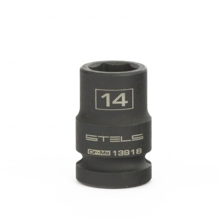 Головка ударная шестигранная 14 мм 1/2&quot; CrMo  Stels 13918 купить в Нижневартовске