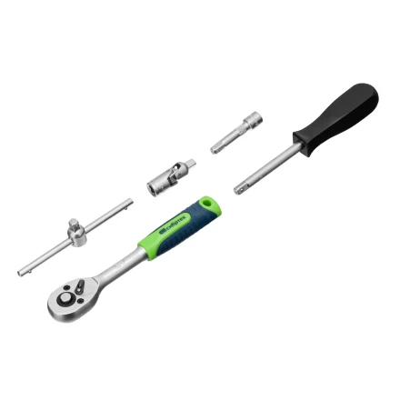 Набор инструментов Сибртех 13392, 1/4", пластиковый кейс, 29 предметов купить в Нижневартовске