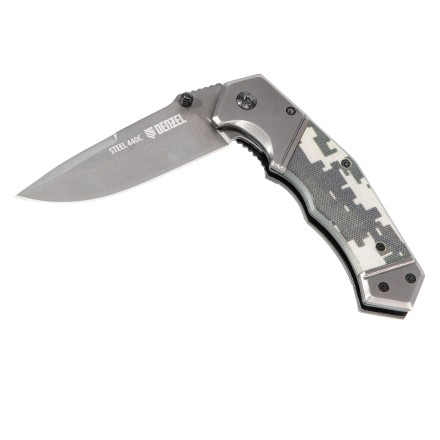 Нож складной Denzel 79209, многоцелевой, системы Liner-Lock, с накладкой G10 на эргономичной рукоятке купить в Нижневартовске