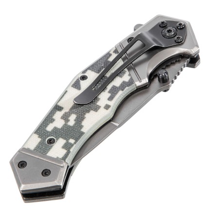 Нож складной Denzel 79209, многоцелевой, системы Liner-Lock, с накладкой G10 на эргономичной рукоятке купить в Нижневартовске