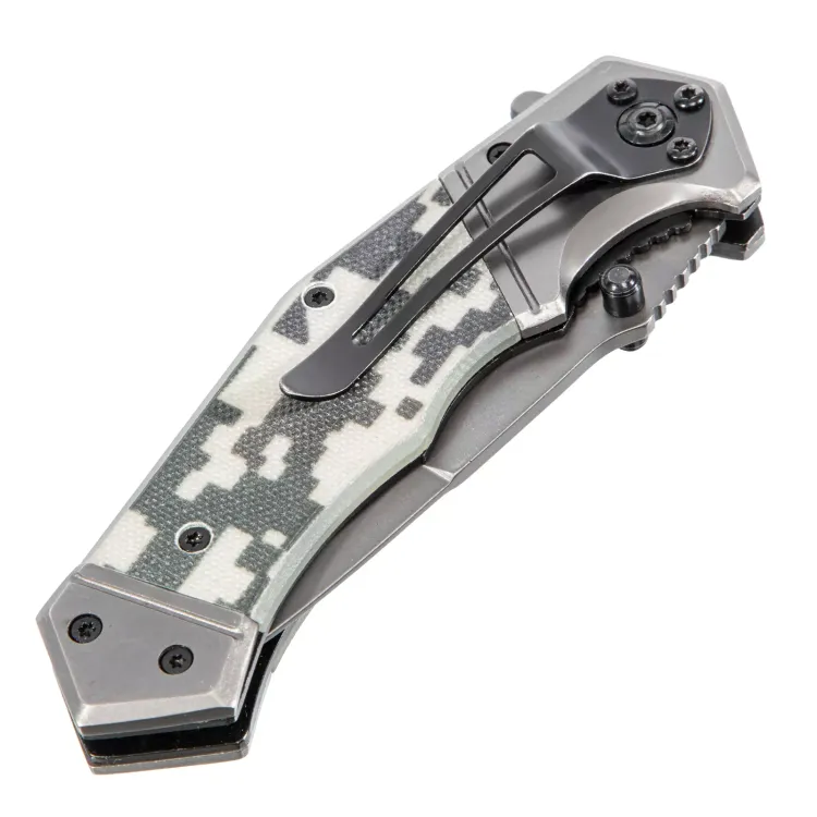 Нож складной Denzel 79209, многоцелевой, системы Liner-Lock, с накладкой G10 на эргономичной рукоятке купить в Нижневартовске