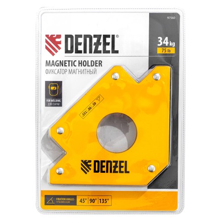 Фиксатор магнитный для сварочных работ усилие 75 LB Denzel 97560 купить в Нижневартовске