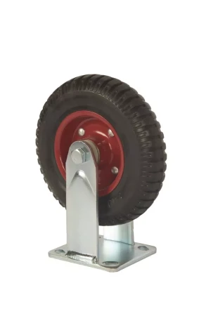 Колесо большегрузное неповоротное PF 200 200 мм резина с протектором (F) 1027234 купить в Нижневартовске