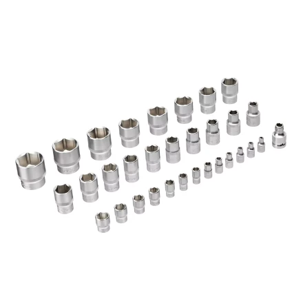 Набор инструментов Denzel 15813, 1/2", 1/4", CrV, S2, пластиковый кейс, 94 предмета купить в Нижневартовске