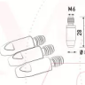 Наконечник к гор п/а M6 d 0,8 мм L28 тело 8 Cu-Cr-Zr Aurora купить в Нижневартовске