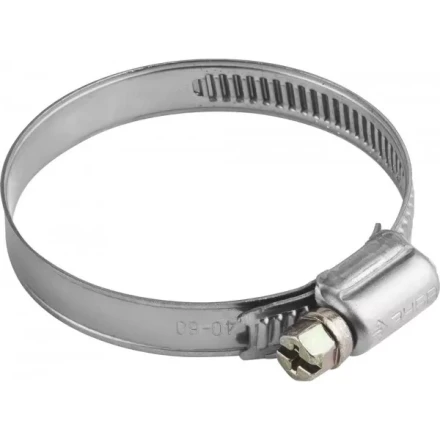 Хомуты ЗУБР "ЭКСПЕРТ", нерж. сталь, накатная лента 9 мм, 40-60 мм, 5 шт 3787-40-60 купить в Нижневартовске