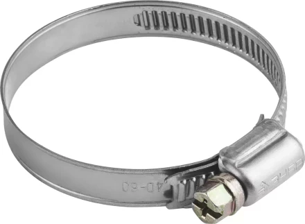 Хомуты ЗУБР "ЭКСПЕРТ", нерж. сталь, накатная лента 9 мм, 40-60 мм, 5 шт 3787-40-60 купить в Нижневартовске