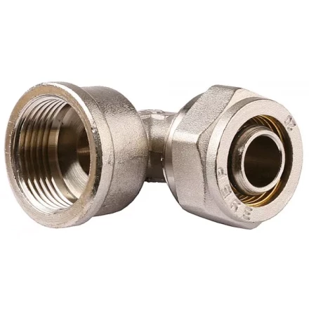 Уголок ЗУБР с внутренней резьбой, цанга-гайка, 1/2"х16х2,0 мм, никель 51410-16-1/2 купить в Нижневартовске